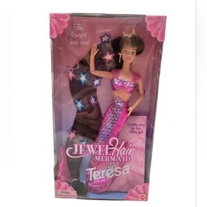 NIB 1995 Jewel Hair Mermaid Teresa Barbie